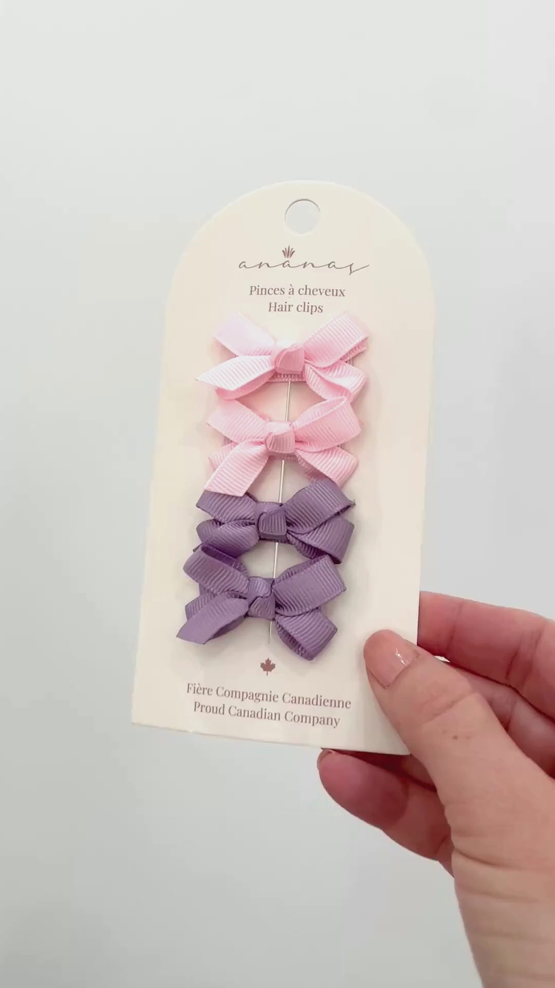Mini Bows - Pink/Mauve