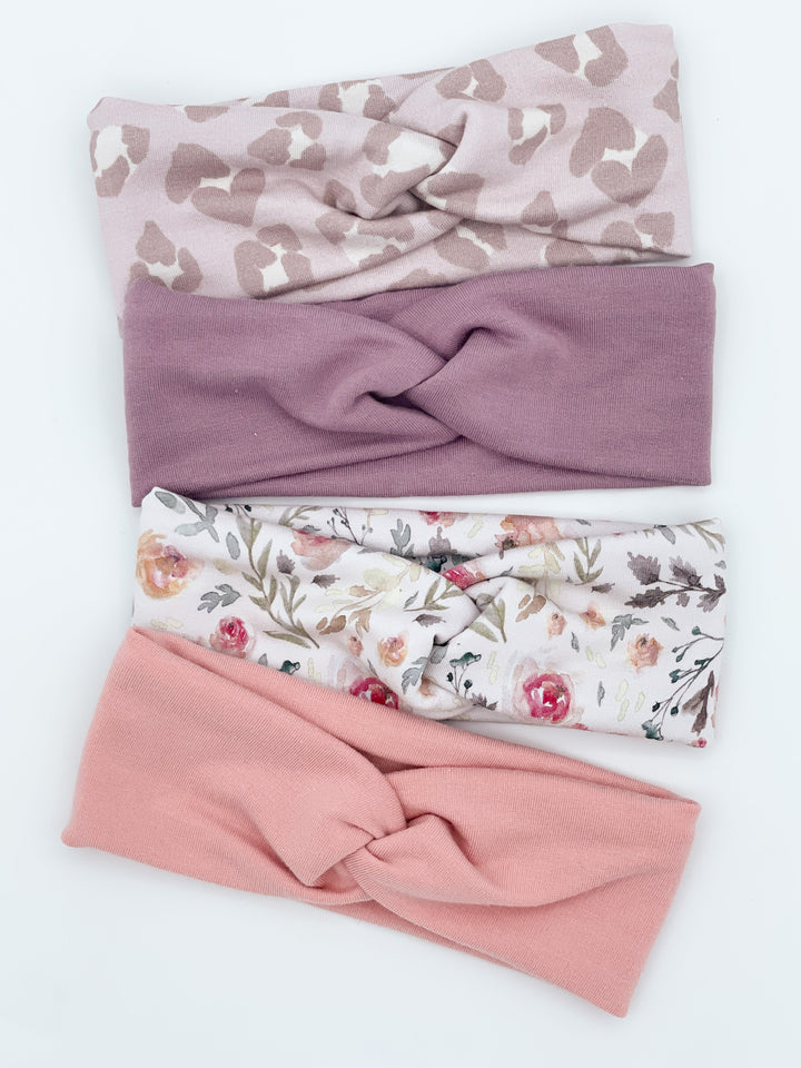 Twist bamboo Headband - Petit rosier