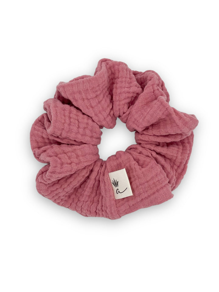 Muslin scrunchies - Pink Sorbet